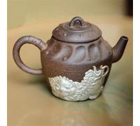 Ensembles De Tasses A Thé Bouilloire Trempage Thé 150ml Avec Filtre Services À Collection D'accessoires Traçage Théière Lion Éveillé En Argent Pot Boue Rétro Vieux Rocher