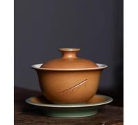 Ensembles De Tasses A Thé Couvercle Pour La Préparation Du Thé Bol Collection Cérémonie Coffret Cadeau 190ml Longquan Céladon Feuilles Tombées Soupière À