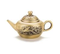 Ensembles De Tasses A Thé Décoration De La Maison Artisanat Petit Laiton Vintage Dragon Phoenix Chengxiang Théière Bureau(Type-B)