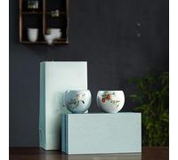 Ensembles De Tasses A Thé Ensemble Tasses Thé Céramique Paire Service Kung Fu Petit Bol Boîte Cadeau Tasse Chinoise Vintage(B)