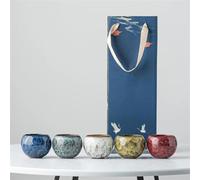 Ensembles De Tasses A Thé Ensemble Tasses Thé En Céramique Transformation Four Service Kung Fu Cinq Éléments Tianmu Jianzhan Tasse Principale Boîte Cadeau
