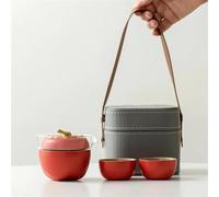 Ensembles De Tasses A Thé Ensemble Thé Kung Fu Portable Voyage Plein Air 1 Pot 2 Tasses En Céramique Tasse Craquelée Cadeau Nouvel An Chinois Vente Gros(H)
