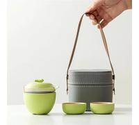 Ensembles De Tasses A Thé Ensemble Thé Kung Fu Portable Voyage Plein Air 1 Pot 2 Tasses En Céramique Tasse Craquelée Cadeau Nouvel An Chinois Vente Gros(B)