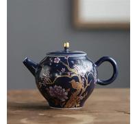 Ensembles De Tasses A Thé Home Service À Thé Boissons Bouilloire Filtrante Portable Voyage 200ml Théière En Céramique Luxe Palace Peinte La Main Fleurs Et Oiseaux(A)