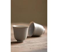 Ensembles De Tasses A Thé Machine À Thé Tasse Principale Unique Verres Ménagers Service Kung Fu Rétro Double Ligne D'art En Céramique 2 Pièce/ensemble 25ml