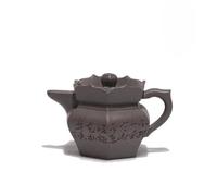 Ensembles De Tasses A Thé Pot Chapeau Moine Fait La Main, Minerai Brut, Sable Grossier Acier Boue Grise Bouilloire, Service Thé Zisha Théières Anciennes Argile Violette 100ml