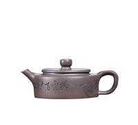Ensembles De Tasses A Thé Pot Circulaire Fait À La Main, Minerai Brut, Bouilloire Boue Azur, Service Thé Zisha, Articles De Décoration, Théières Rétro En Argile Violette 150ml