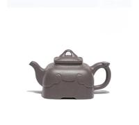 Ensembles De Tasses A Thé Pot De Four Carré Fait À La Main, Minerai Brut En Acier, Section Grise, Bouilloire Brassage Thé Zisha, Cadeau, Théière Argile Violette 100ml