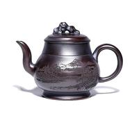 Ensembles De Tasses A Thé Pot Fait À La Main Minerai Brut Antique Rouge Boue Bouilloire Zisha Service Thé Drinkware 320ml Esthétique Violet Argile Théières Artistes