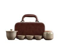 Ensembles De Tasses A Thé Pot Trois Tasses, Costume Glace Craquelée, Glaçage Beauté, Infuseur Thé Pour La Maison, Four Céladon, Service Portable Voyage En Plein Air(Type-G)