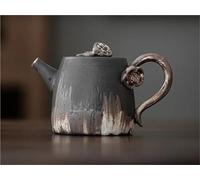 Ensembles De Tasses A Thé Poterie Grossière De Lotus En Relief Faite À La Main, Bouilloire, Service Thé Kung Fu, Théière Céramique Style Wabi-sabi Zen, 180ml