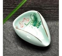 Ensembles De Tasses A Thé Pour Les Ensembles Thé Kung Fu En Porcelaine Chinoise Jingdezhen Celadon Tea Spoon Cha He Handpaintted Ceramic Holder