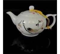 Ensembles De Tasses A Thé Pour Puer Thé Oolong À La Fleur De Jasmin Vert, Théière Infuseur En Porcelaine D'argile Te Guan Yin Jingdezhen Avec Passoire