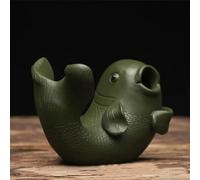 Ensembles De Tasses A Thé Sculpture Thé En Argile Violette Faite À La Main D'animaux Compagnie Artisanat Chinois Porte-bonheur Statue Poisson Rouge Ornements Service A Thé De l'après-Midi