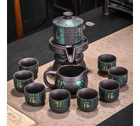 Ensembles De Tasses A Thé Service À Thé Chinois 10 Pièces Kung Fu Pour 8 Personnes Voyage Théière Et Automatique En Porcelaine D'os(B)