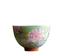 Ensembles De Tasses A Thé Service À Thé Fleurs De Palais Domestique, Petit Bol Portable 65ml, Tasse Couleur Émail Chinois, Principale Pivoine Céramique(Type-D)