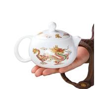 Ensembles De Tasses A Thé Service À Thé Kung Fu En Porcelaine Blanche, Théière Dragon Et Phénix Couleur Changeante, Tasse Principale De Style Tendance Nationale Service A Thé De l'après-Midi(Type-A)