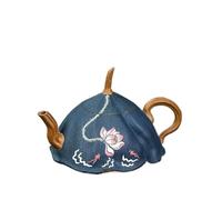 Ensembles De Tasses A Thé Service À Thé Kung Fu, Théière, Section Poisson De Boue, Fleur D'amour, Danse, Collection Pots En Argile Violette Faits La Main 100ml