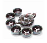 Ensembles De Tasses A Thé Service Thé En Céladon Exquis 7 Pièces Comprenant 6 Tasses 1 Théière Ensemble Marque Tasse Kung Fu Cadeau Unique(C)