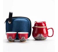 Ensembles De Tasses A Thé Service Thé En Porcelaine Chat Porte Bonheur Tasse Créative Maneki Neko Céramique Avec Passoire Jolies Théières Plutus(A)