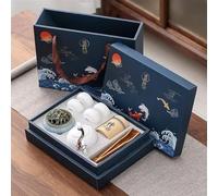 Ensembles De Tasses A Thé Service Thé Kung Fu Coffret Cadeau Pour Amis Cérémonie Chinois En Céramique Une Théière Quatre Tasses Avec Canettes Service A Thé De l'après-Midi(B)