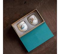 Ensembles De Tasses A Thé Service Thé Kung Fu Tasse Dégustation Principale Boîte Cadeau Film Supportable Bol Porcelaine Ensemble Tasses(B)