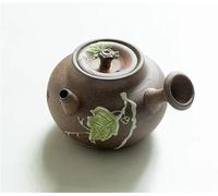 Ensembles De Tasses A Thé Théière Artisanale En Terre Roche Avec Poignée Latérale Petite Bouilloire Articles Thé Fournitures Collection Pure Vigne Peinte À La Main