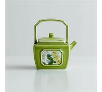 Ensembles De Tasses A Thé Théière Céramique Petite Marguerite Pure Peinte Main 150ml Fenêtre Verte Pomme Pot Faisceau Carré Bouilloire Porcelaine Japonaise Service Service A Thé De l'après-Midi