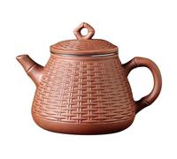 Ensembles De Tasses A Thé Théière En Argile Violette Maître Sculptée À La Main Avec Infuseur Thé Filtre Vert Bouilloire Accessoires Set Chinois KungFu(550ml B)