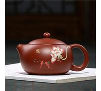 Ensembles De Tasses A Thé Théière En Argile Violette, Minerai Brut, Bouilloire Xishi, Service Thé Beauté Avec Filtre Trou Boule Faite À La Main 240ml, Yixing Service A Thé De l'après-Midi