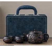 Ensembles De Tasses A Thé Théière Kung Fu Pu'er Dispositif Préparation Thé Ensembles Cadeaux D'anniversaire Pour Proches Les Aînés Le Vendredi, Poterie Violette Sculpture