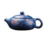 Ensembles De Tasses A Thé Théière Xishi En Fleur De Prunier Faite À La Main, Service Thé Kung Fu, Originale Argile Violette Yixing Boue Tianqing(Type-A)