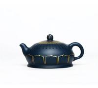 Ensembles De Tasses A Thé Yixing - Théière En Argile Faite À La Main Collection D'argile Céleste Lotus Doré Porte-bonheur Service Thé Kung Fu Chinoise 350ml Service A Thé De l'après-Midi