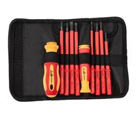 Ensembles de tournevis électriques, ensembles d'outils électriciens de 10pcs, ensembles de tournevis électriques interchangeables, ensembles de tournevis isolés, jeu de tournevis à haute dureté élect