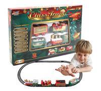 Ensembles de Train de Noël - Kits De Chemin De Fer De Noël avec Voies De Train | Set de Jeu Puzzle de Piste de Voiture de, Ensemble de Jouet Classique - Cadeau pour Garçons Et Filles