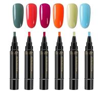 Ensembles de vernis à ongles pour les femmes - 6 couleurs Kit d'art de vernis à ongles à séchage rapide | Pas de fournitures de peinture GEL UV Assistant manucure