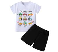 Ensembles de vêtements pour bébés garçons, imprimés à la mode, manches courtes, short, chemise unie, haut, costumes, ensembles de vacances et de plage Sérénité pour les Parents