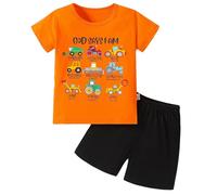 Ensembles de vêtements pour bébés garçons, imprimés à la mode, manches courtes, short, chemise unie, haut, costumes, ensembles de vacances et de plage Sérénité pour les Parents