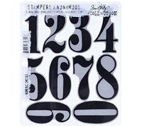 Ensembles des tampons de TIM Holtz Cling, Outils de Tampon en Caoutchouc Anonymous Artful