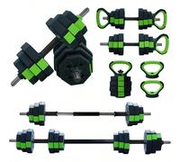 Ensembles d'haltères de 44 lb, poids réglables, barre pour salle de sport à domicile, ensemble d'haltères avec poids libres pour salle de sport à domicile Ensemble d'haltères fonctionnels : Cet ensemb