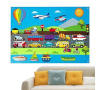 Ensembles D'histoires En Feutre - Contes En Flanelle DIY | Kit D'activités Éducatives 104 X 75 Cm, Ensemble De Planches En Flanelle Pour Animaux Domestiques, Jeu Mural Interactif Pour Tout-petits Pour