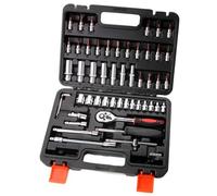 Ensembles d'outils Kit D'outils Pour La Maison Socket Ratchet Car Repair Tool Set de clés à tête à cliquet Cliquet Clé à douille Tournevis(53pcs-Black)