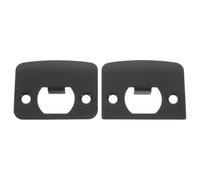 Ensembles en Acier Inoxydable 2 Kit de Renfort de Porte | Plaque de Gâche, Installation Facile, Sécurité Renforcée, Usage Maison et Bureau, Noir avec Vis