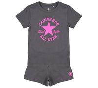 Ensembles enfant filles Converse DCTP CLASSIC TEE SHORT SET Gris 2 / 3 ans