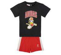 ADIDAS SPORTSWEAR Survêtement 'Disney Micky Maus' orange foncé / rouge rubis / noir / blanc, Taille 92