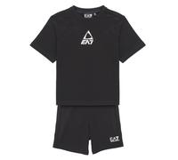 Ensembles enfant garcons Emporio Armani EA7 TRAIN LOGO SERIES BOY KIT TEE-SHORTS FREE Noir 12 ans