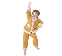 Ensembles Fille,VêTements En Flanelle Pour GarçOns Et Filles, Manches Longues Et Pantalons, VêTements D'Hiver Chauds Et Doux En Peluche Avec Pantalons De SurvêTement Polaire (C, 10-11 Years)