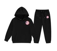 Ensembles Hiver Fille Polaire Chaud Pull Ado Ensemble De Survêtement Enfants Vêtements Danse Rue 3 Pièce Tenue Printemps Automne Bébé Garçon 2 Ans Outfit (Le Noir,8-9 Ans)