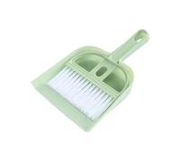 Ensembles Pelle Et Balayette Brosse de nettoyage et de balayage for clavier de table, bureau, balai et pelle à poussière for la maison et le bureau Pour le nettoyage domestique(Green)
