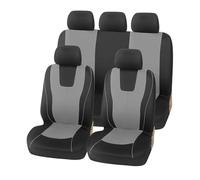 Ensembles Protection Siège Voiture Housse De Siège De Voiture Airbag, Accessoires D'intérieur Universels Compatibles Pour Voitures 5 À 7 Sièges Pour Peugeot Couverture Couvre Sieges(5 seat-gray)